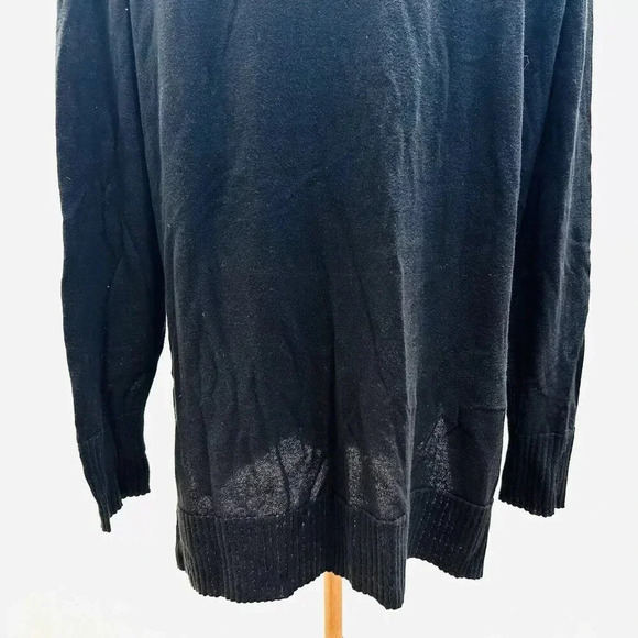 Target Women Long Sleeve Button Down V-Neck Black Cardigan Sweater Size Medium - Picture 12 of 12